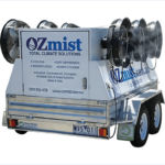 OZmist mobile misting trailer