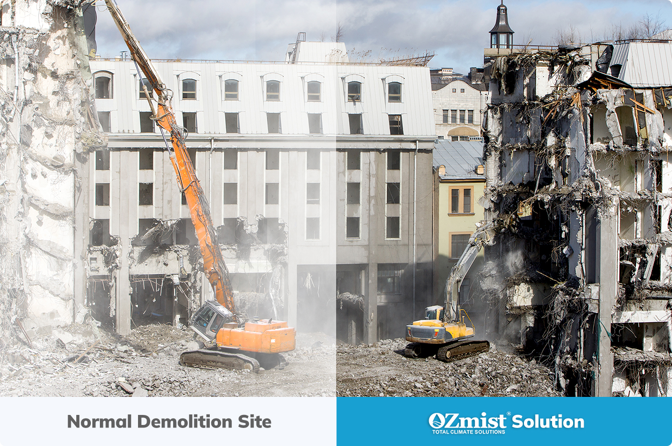 misting dust suppression solutions for Demolition Sites