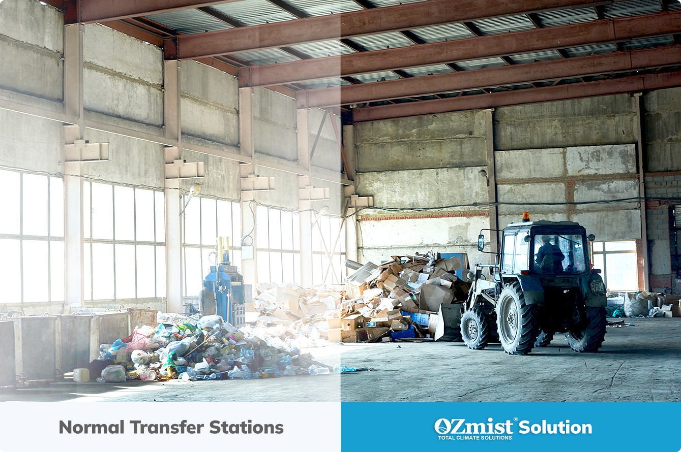Transfer Station misting dust suppression solutions