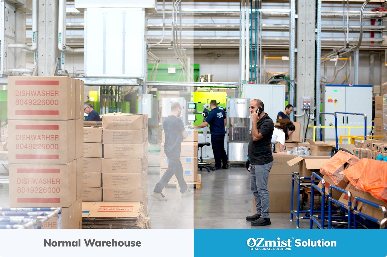 OZmist Warehouse Dust Suppression Solution