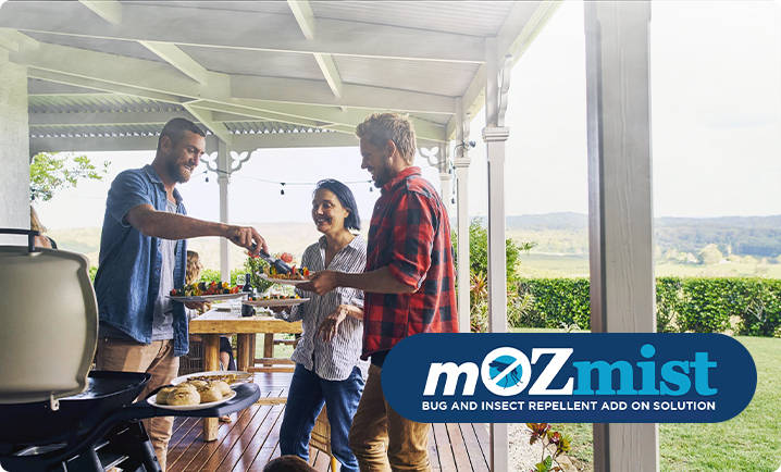 OZMist Home Entertainment Area Cooling Solutions & Domestic Misting Fans