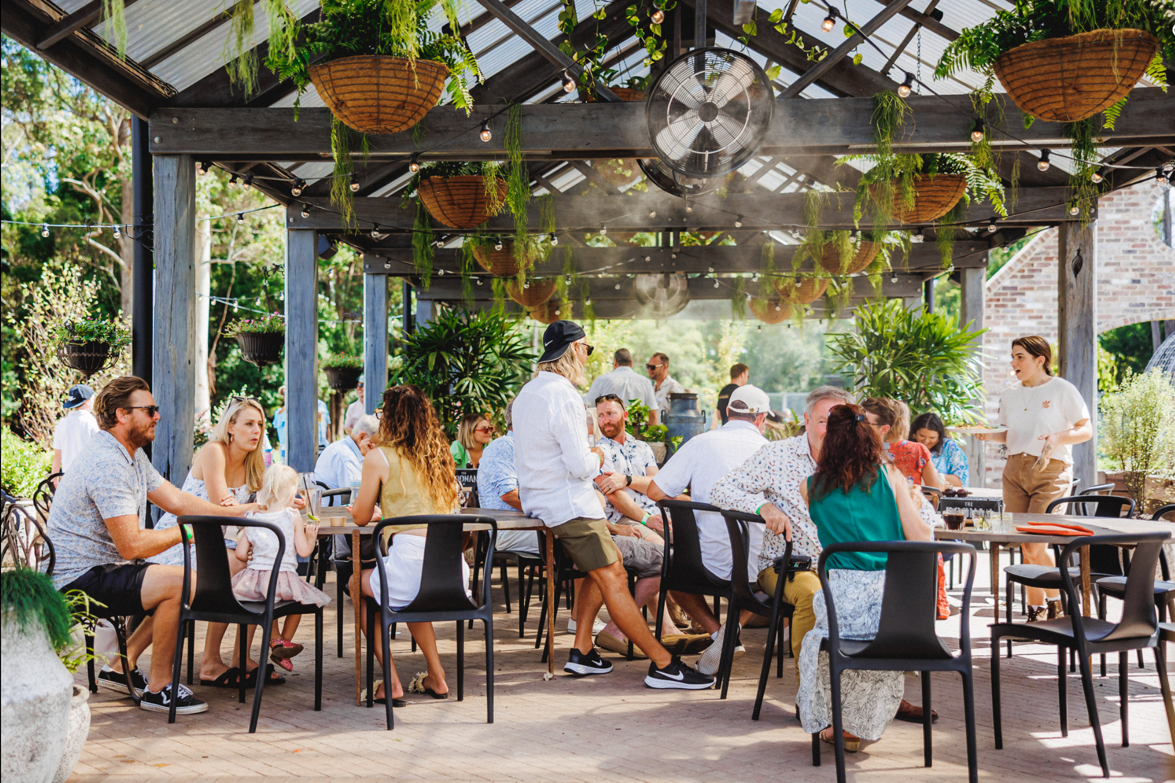 Misting solution for al fresco dining