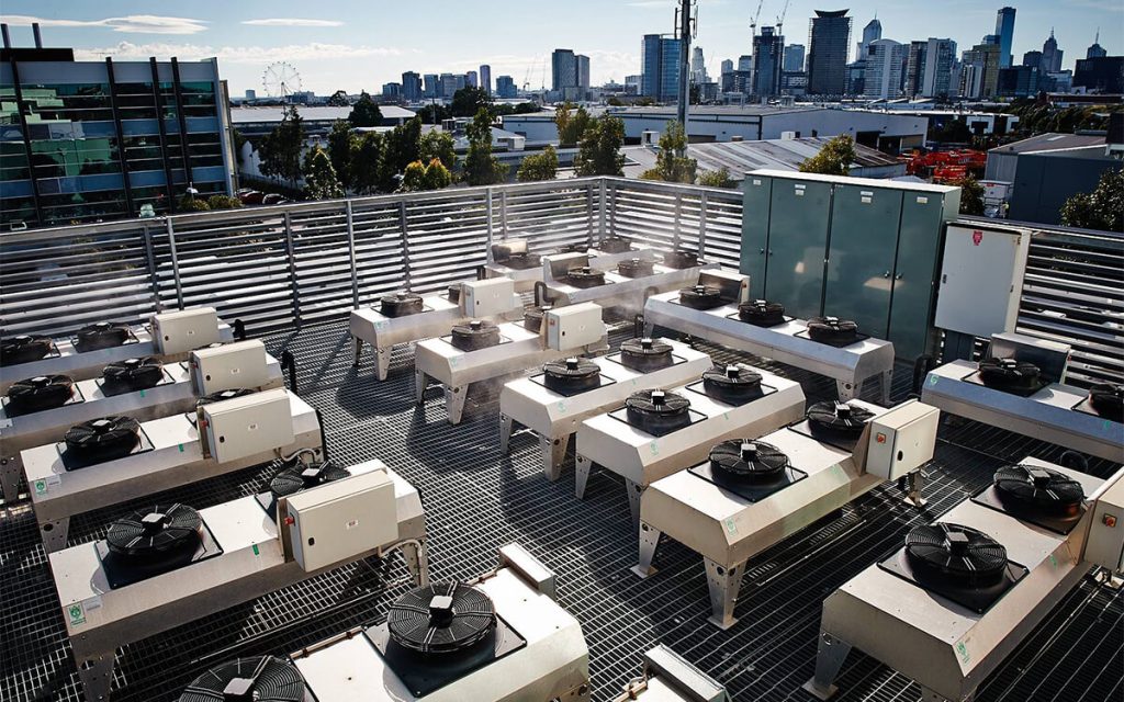 OZmist Pre-Cooling Systems for Data Centres