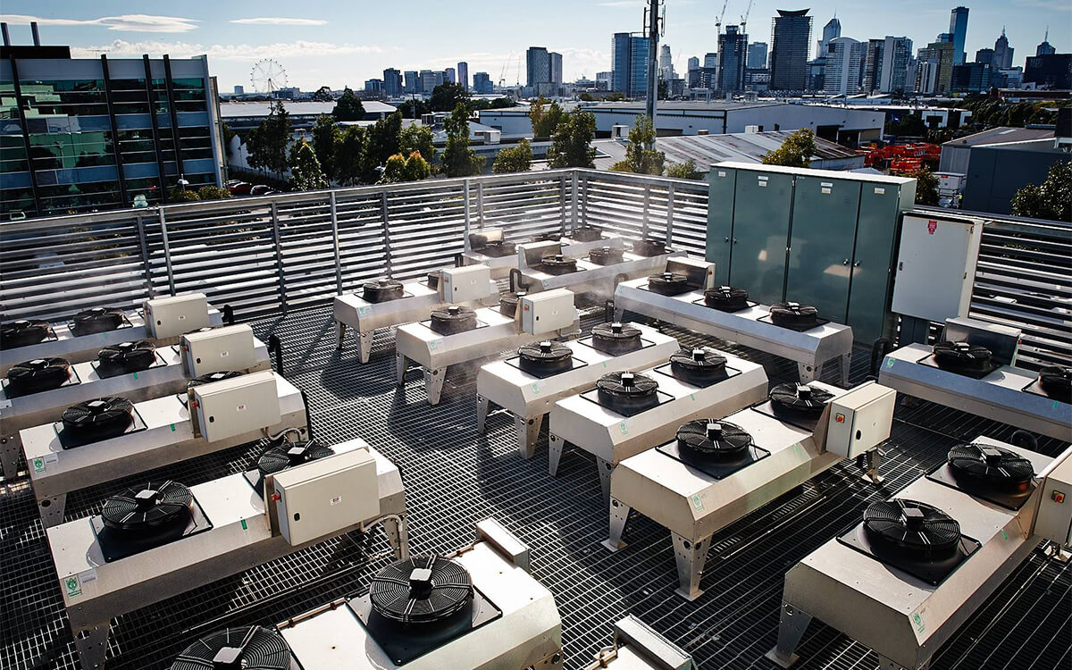 OZmist Pre-Cooling Systems for Data Centres