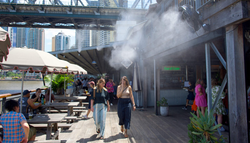 Alfresco Mist Cooling Fans Bars and Restaurants