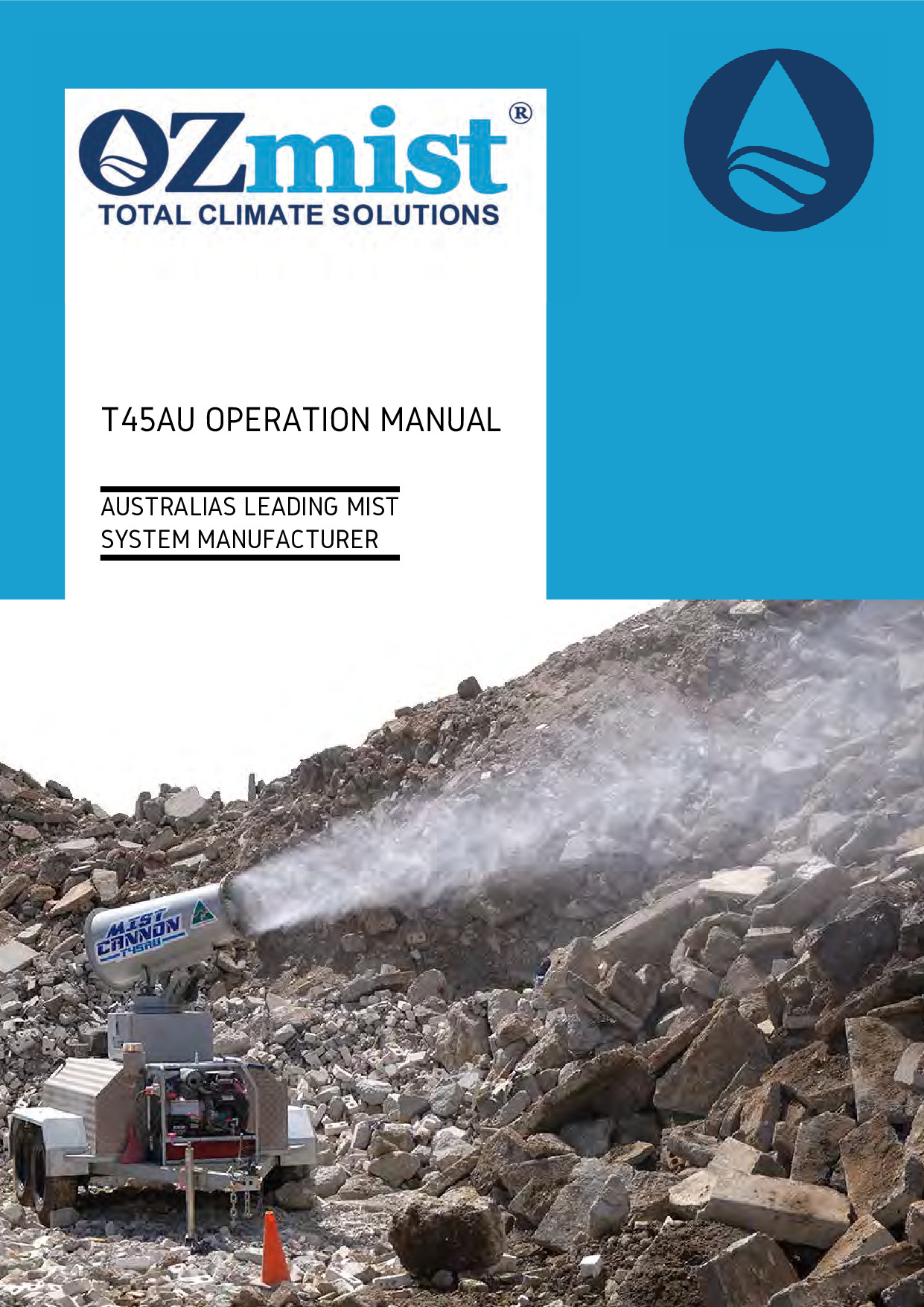 2024 T45AU Mist Cannon User Manual