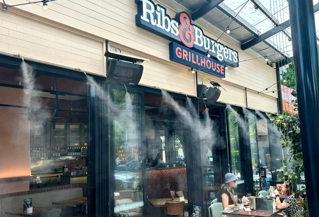 Alfresco Restaurant Cooling Misting Lines