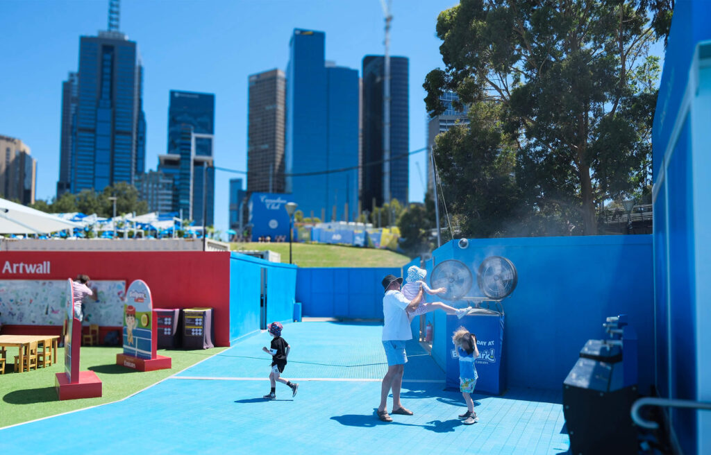 CanCool Misting Fans at the Australian Open