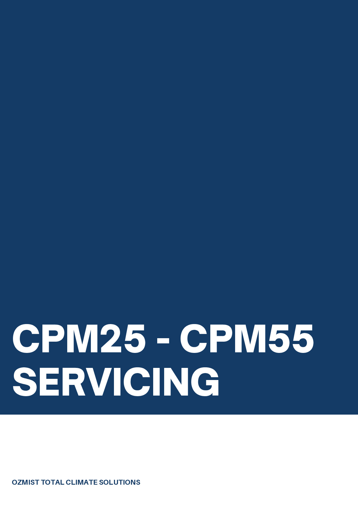 Pump Service CPM25 – CPM55