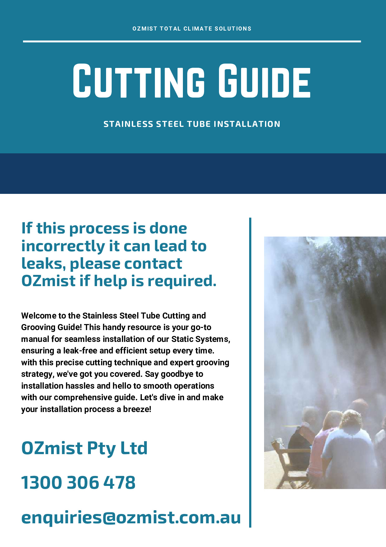 Cutting Stainless Steel Tube - Installation