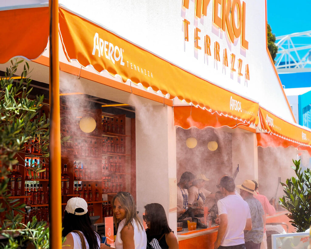 OZmist Nozzles Mist Cooling Lines Aperol